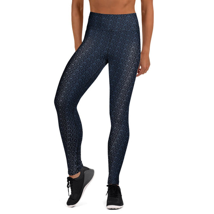 Moonlight Geometric Tessellation Yoga Leggings - symbolika