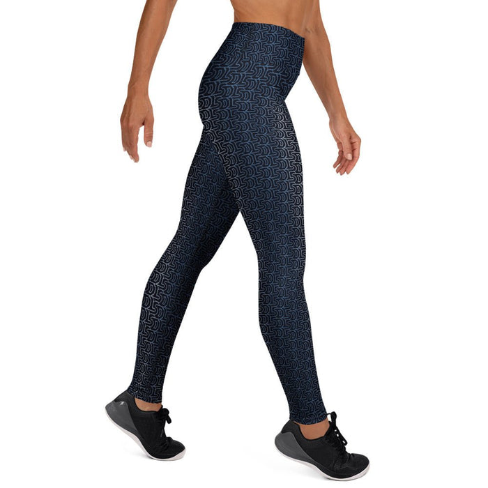 Moonlight Geometric Tessellation Yoga Leggings - symbolika