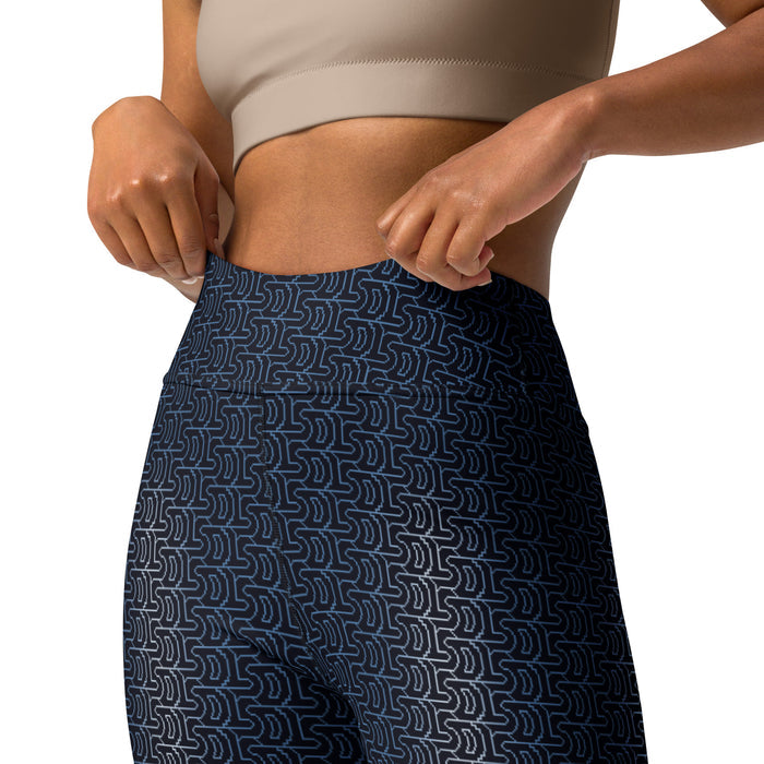 Moonlight Geometric Tessellation Yoga Leggings - symbolika