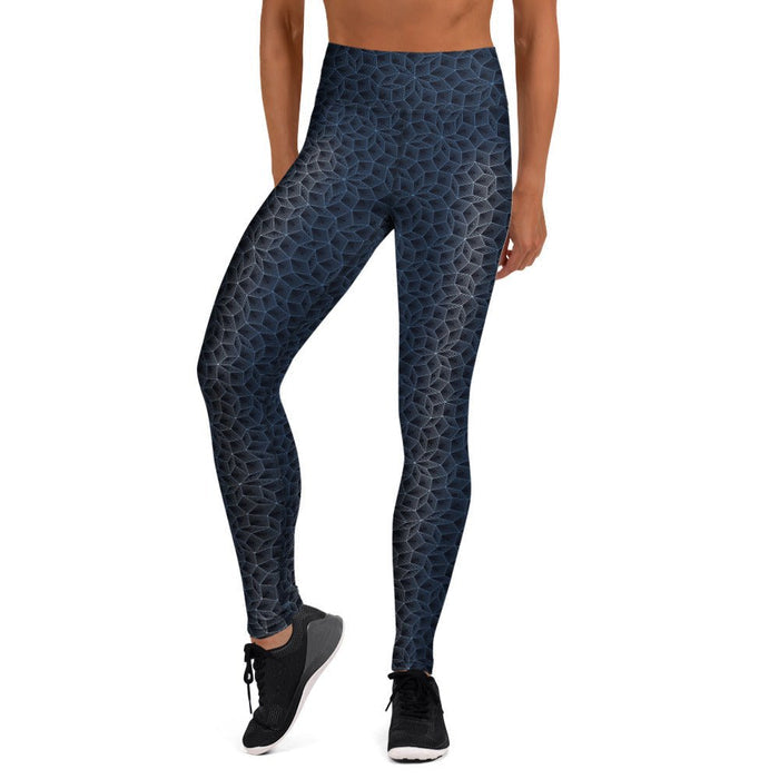 Moonlight Penrose Tessellation Yoga Leggings - symbolika
