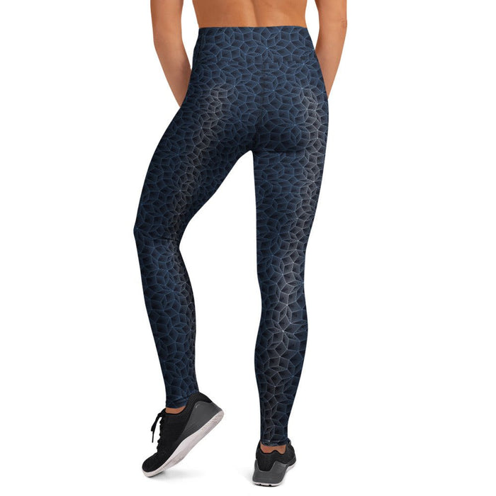 Moonlight Penrose Tessellation Yoga Leggings - symbolika