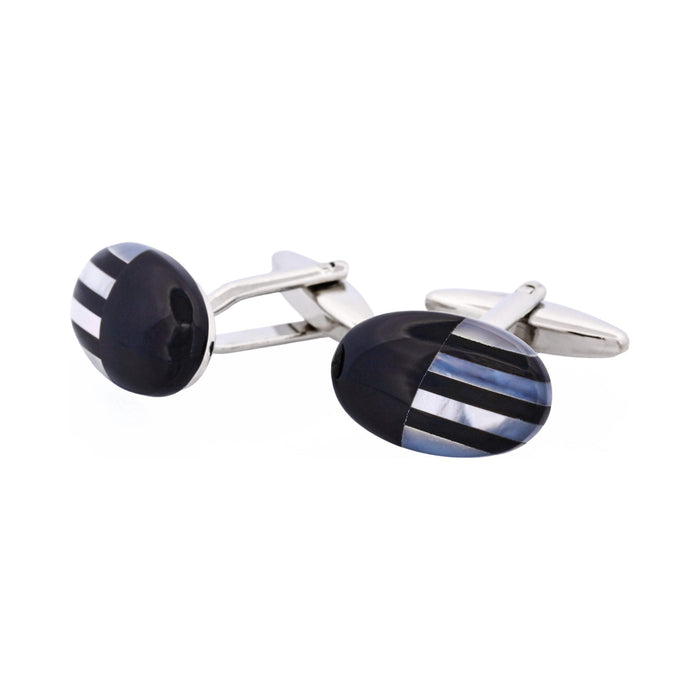 Mop & Onyx Oval Cufflinks