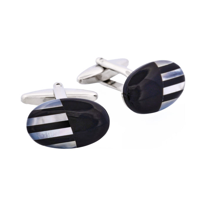 Mop & Onyx Oval Cufflinks