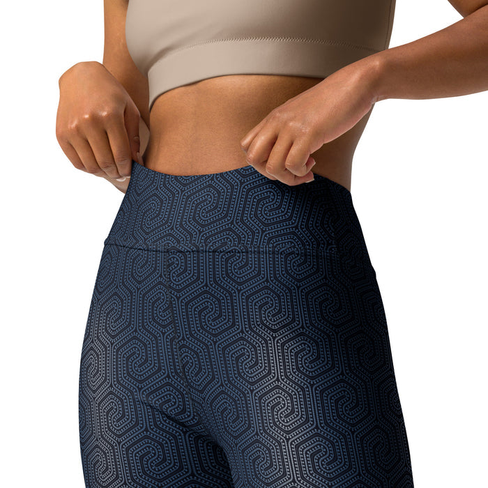 Morcels Dense Tessellation Yoga Leggings - Modular Geometry - symbolika