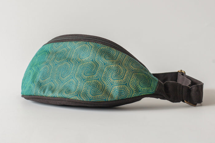 Morcels Gradient Fanny Pack - Emerald Psychedelic Mushroom Design
