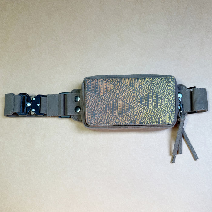 Morcels Gradient Waist Bag — Magnetic Lid & Tactical Buckle Waist Bag - Back View by Symbolika