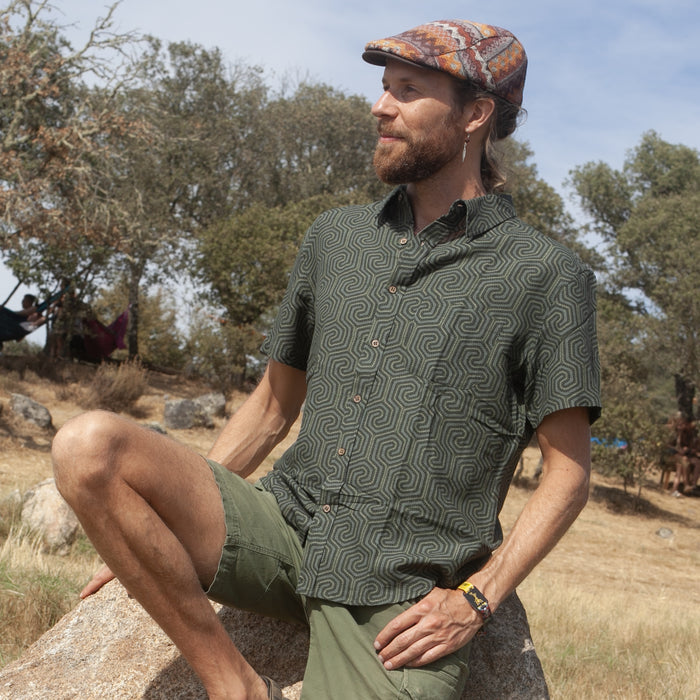MORCELS Half Sleeve Button Up Shirt - symbolika