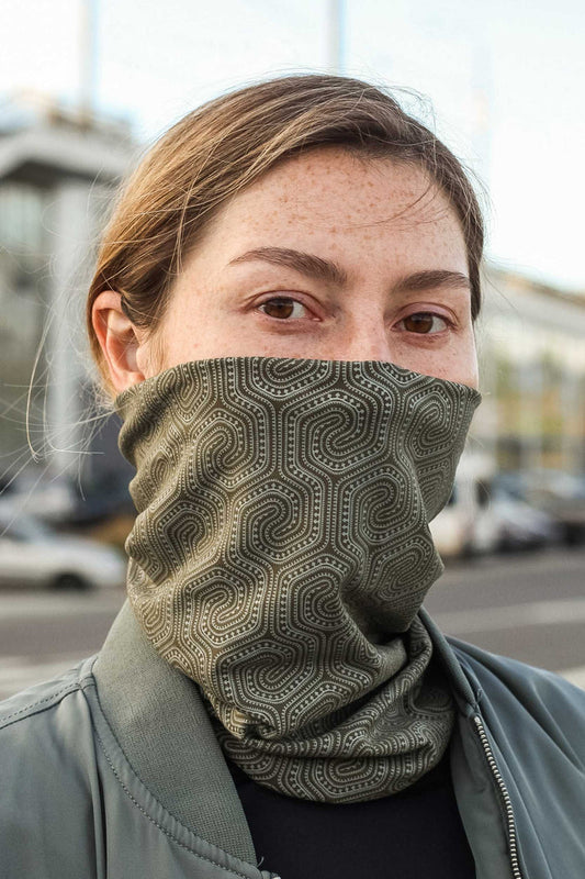 Morcels Mono Neck Gaiter - Olive - symbolika