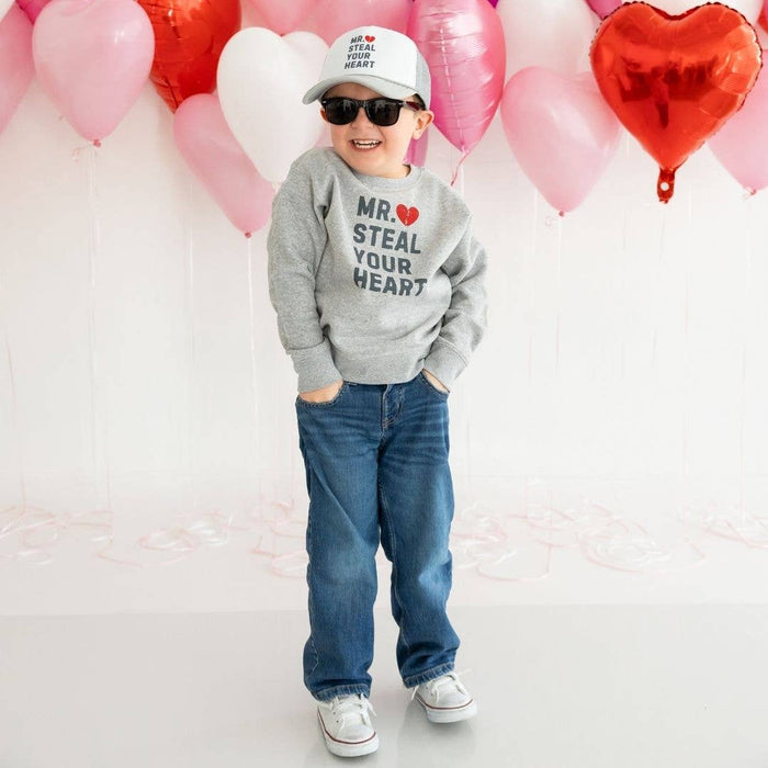 Mr. Steal Your Heart Valentine's Day Trucker Hat - Boys
