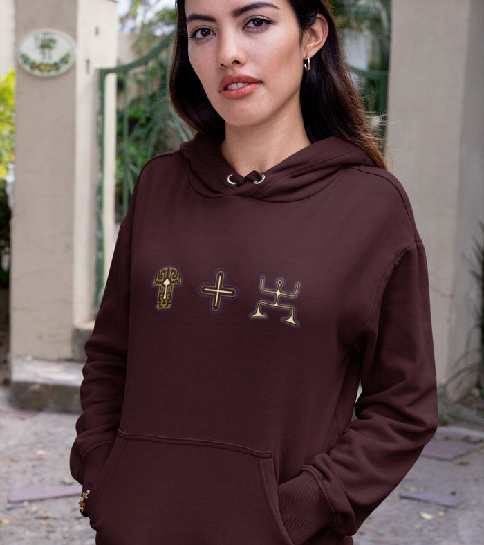 Mushroom Plus Party Hoodie Choice of Colors — Image 3 by Symbolika