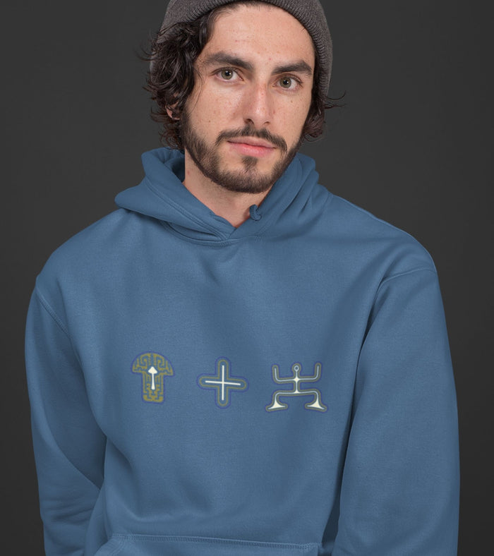 Mushroom Plus Party Hoodie Choice of Colors — Image 5 by Symbolika