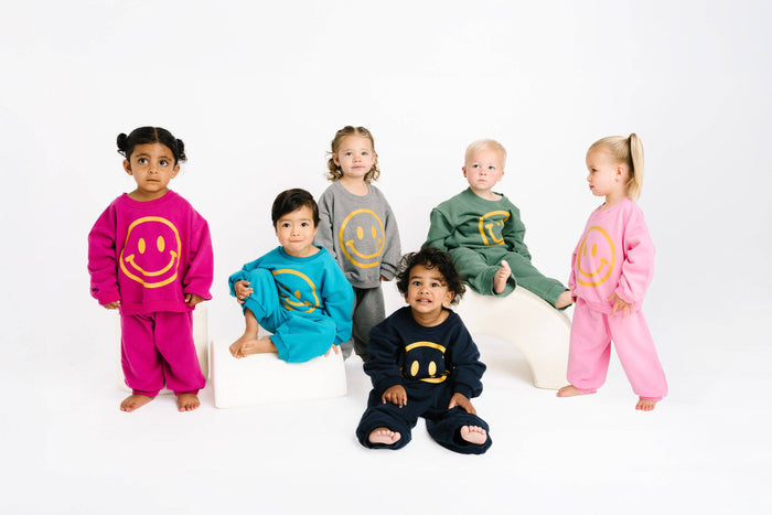Navy Happy Sweatsuit