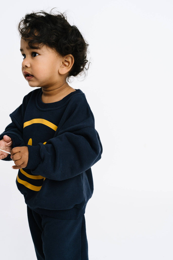 Navy Happy Sweatsuit