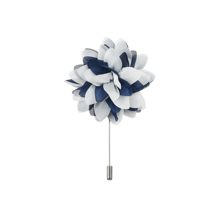 Navy White Lapel Pin