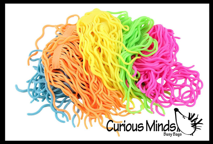 NeeDoh 5 Ramen Stretchy Noodle Strings Fidget Toy - 13" Lo