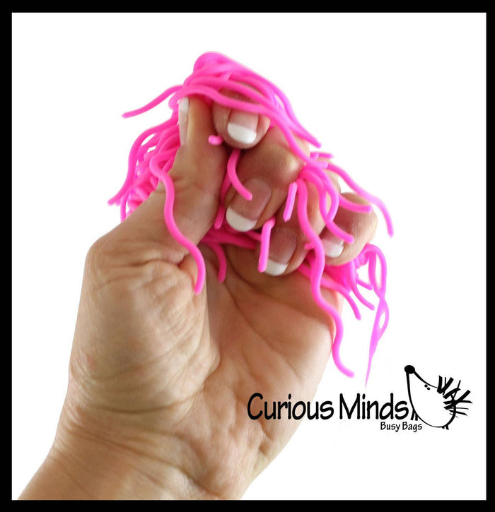 NeeDoh 5 Ramen Stretchy Noodle Strings Fidget Toy - 13" Lo