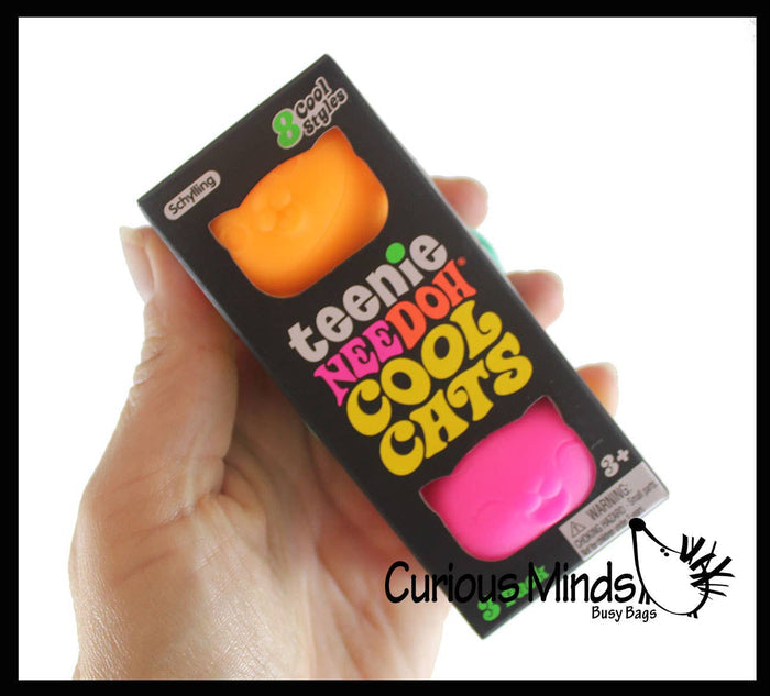 NeeDoh Teenie Cool Cat Groovy Soft Doh Filled Stretch Ball