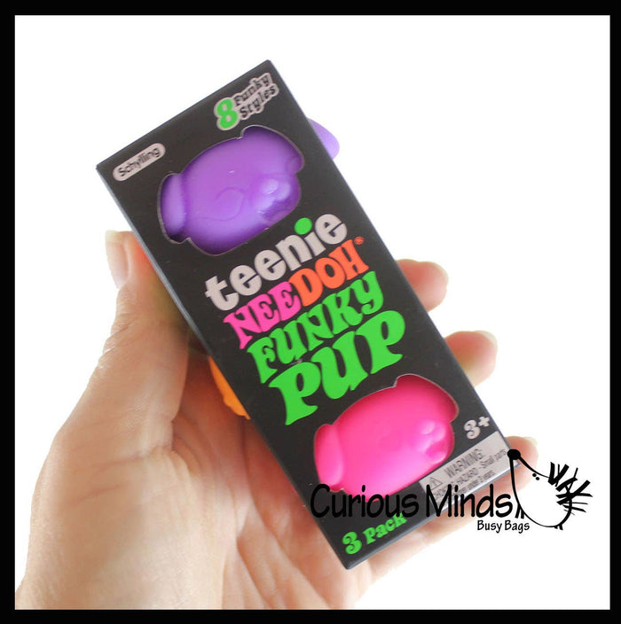 NeeDoh Teenie Dog Funky Pup Groovy Soft Doh Filled Stretch B
