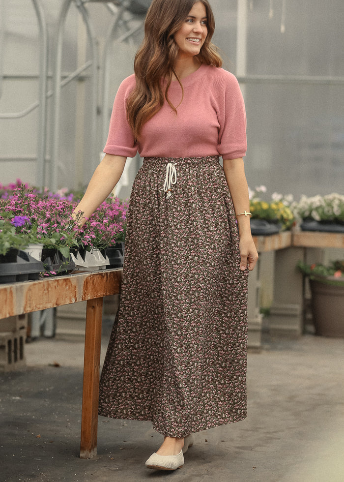 Nellie Tie Front Maxi Skirt IC Skirts