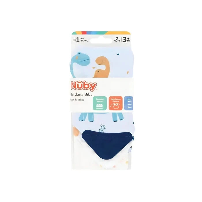 Nuby Bandana Bibs Pack of 2 Assorted - ebebek - Black Friday