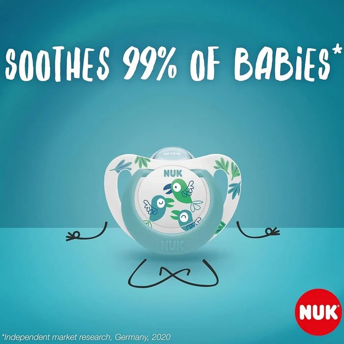 NUK Star Soother 18 - 36 months Pack of 2 - Blue - ebebek - Black Friday