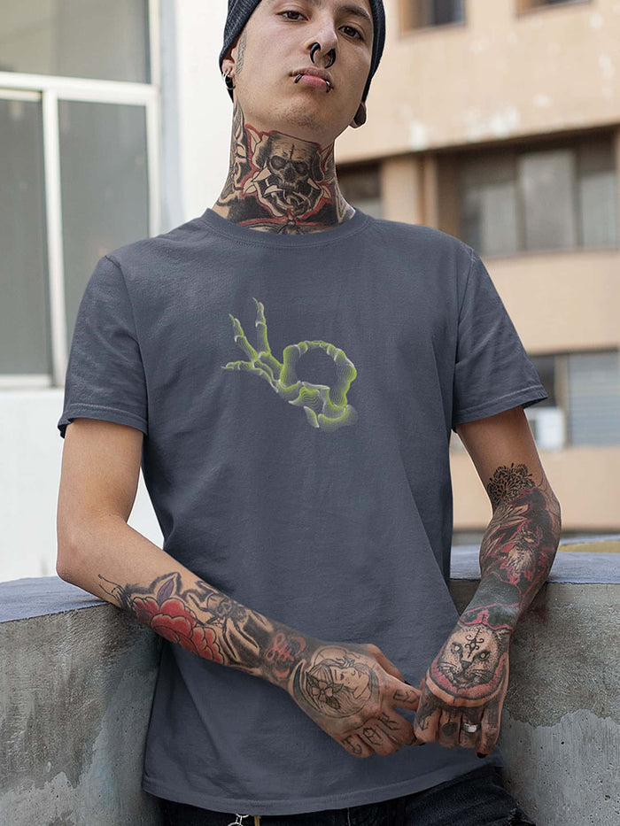 Ok Mudra T-Shirt Choice of Colors — visionary art by Symbolika