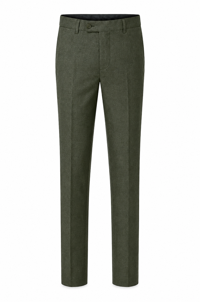 Oliver Trouser — Charcoal & Moss Green