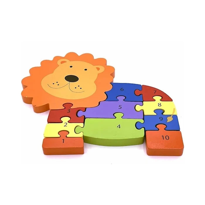 Orange Tree Toys Lion Number Puzzle - ebebek