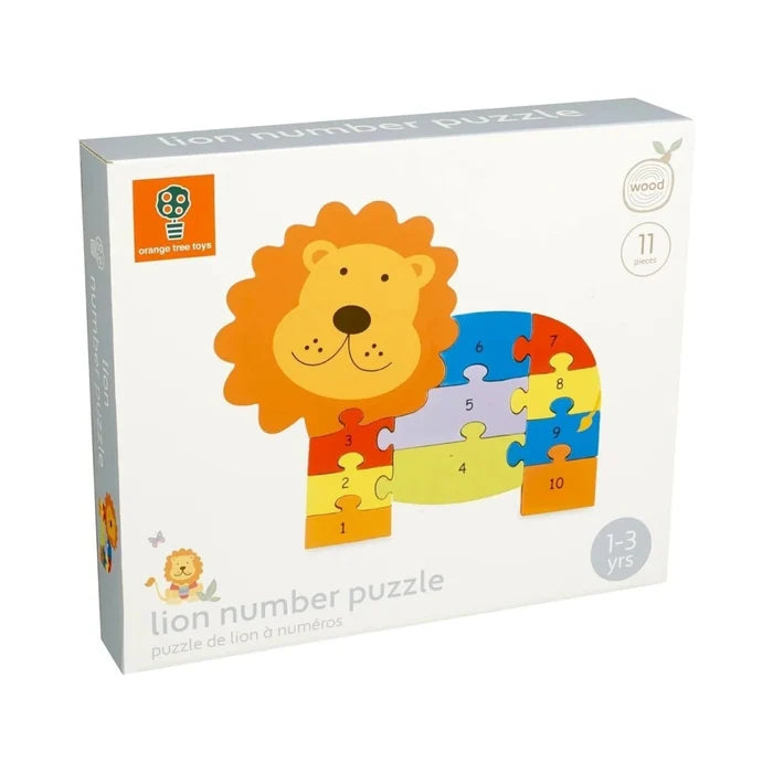 Orange Tree Toys Lion Number Puzzle - ebebek