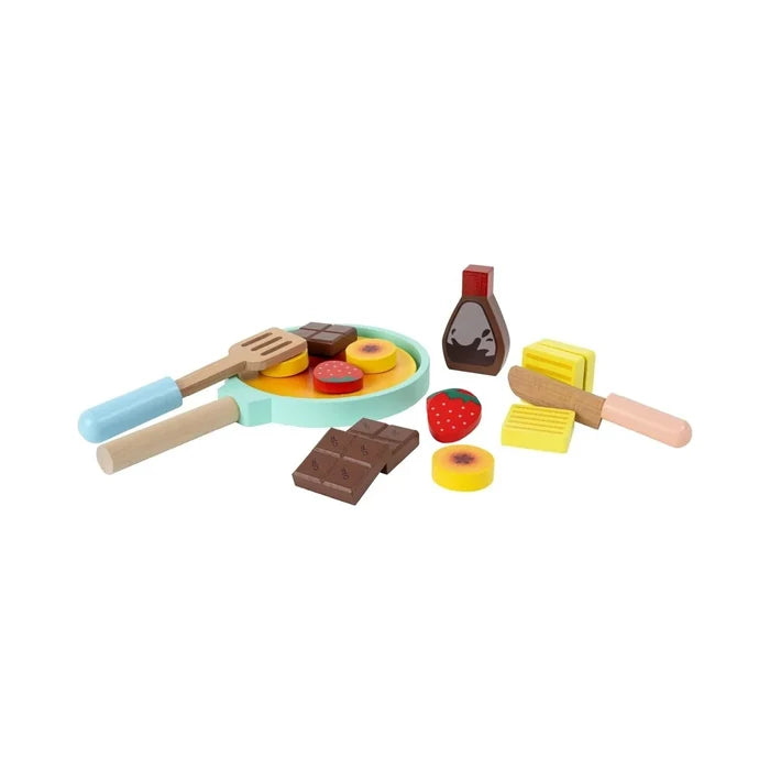 Owl & Fox Wooden Imagination Kitchen Pancake Set - ebebek - Black Friday
