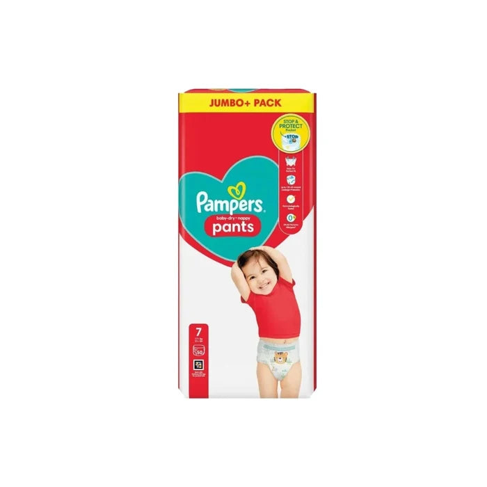 Pampers Baby-Dry Pants Size 7 Jumbo Pack 50 nappies - ebebek