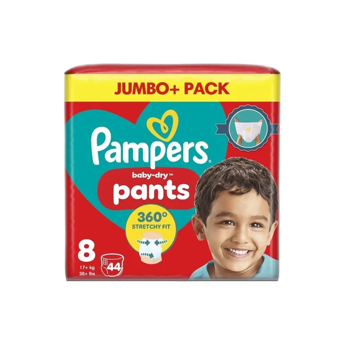 Pampers Baby-Dry Pants Size 8 Jumbo Pack 44 nappies - ebebek