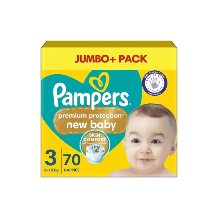Pampers Premium Protection Size 3 Jumbo Pack 70 nappies - ebebek