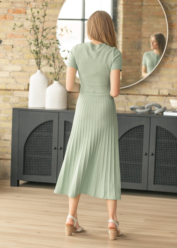 Pearl Button Detail Knit Maxi Dress FF Dresses
