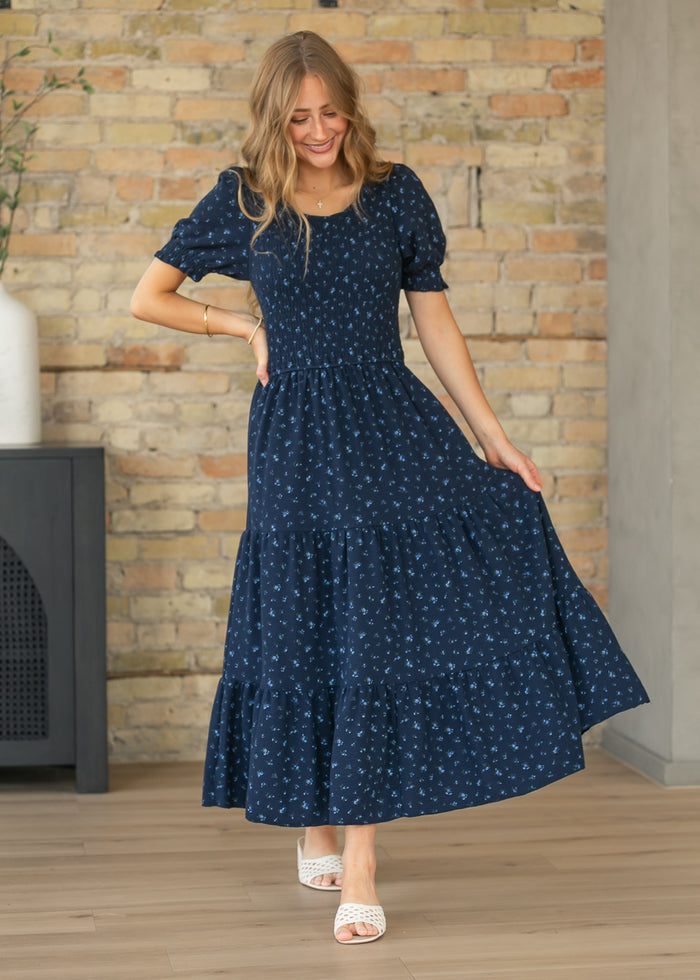 Navy Floral / XS