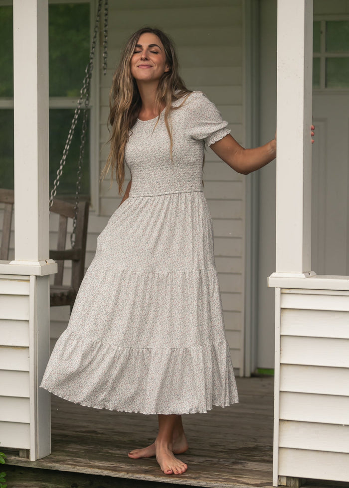 Penelope Smocked Midi Dress IC Dresses