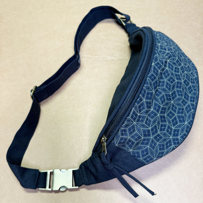 Penrose Classic Fanny Pack — Mathematical Tiling Art Fanny Pack - Detail Close-Up by Symbolika