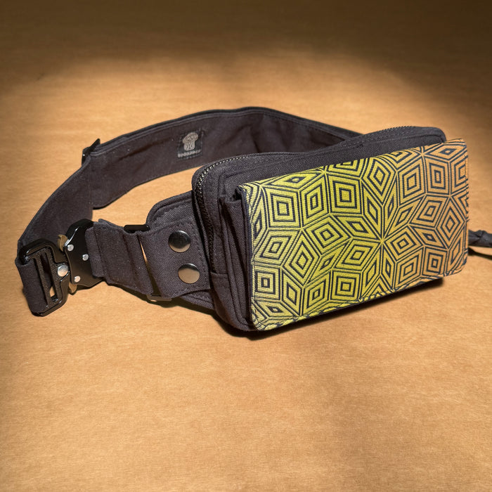 Penrose Cubes Gradient Waist Bag — Magnetic & Tactical Features Waist Bag - Front View by Symbolika
