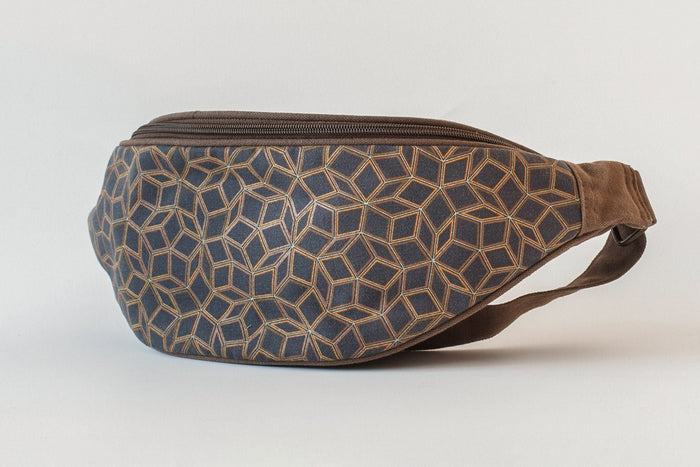 Penrose Fanny Pack — Mathematical Tiling Art Fanny Pack - Back View by Symbolika