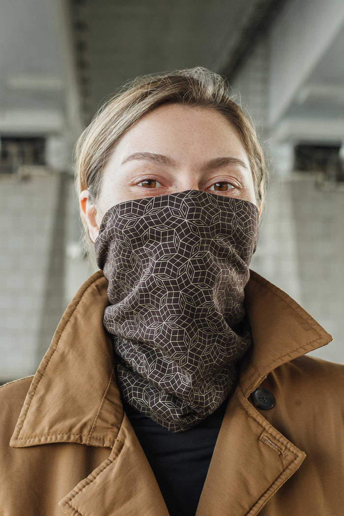 Penrose GOLD Neck Gaiter - Brown