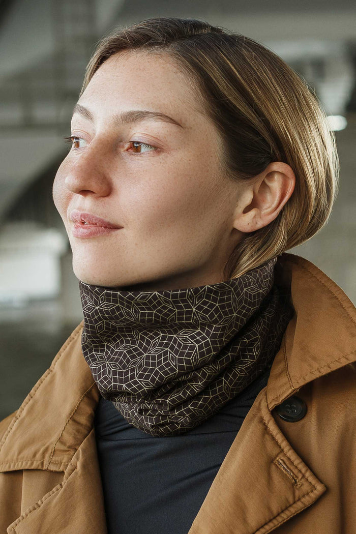 Penrose GOLD Neck Gaiter - Brown