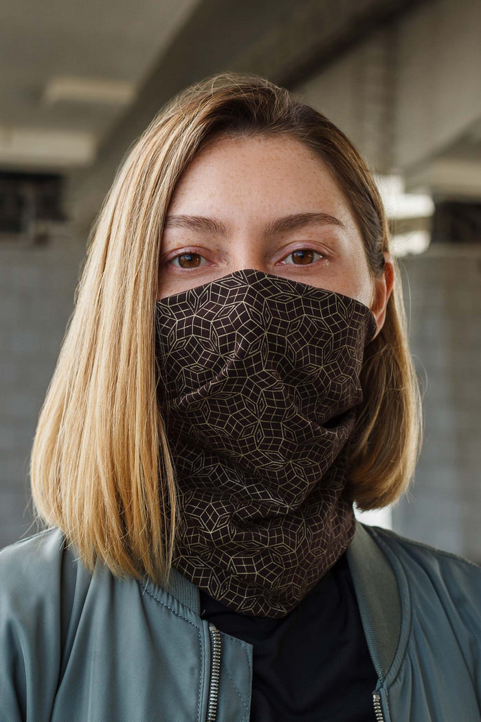 Penrose GOLD Neck Gaiter - Brown