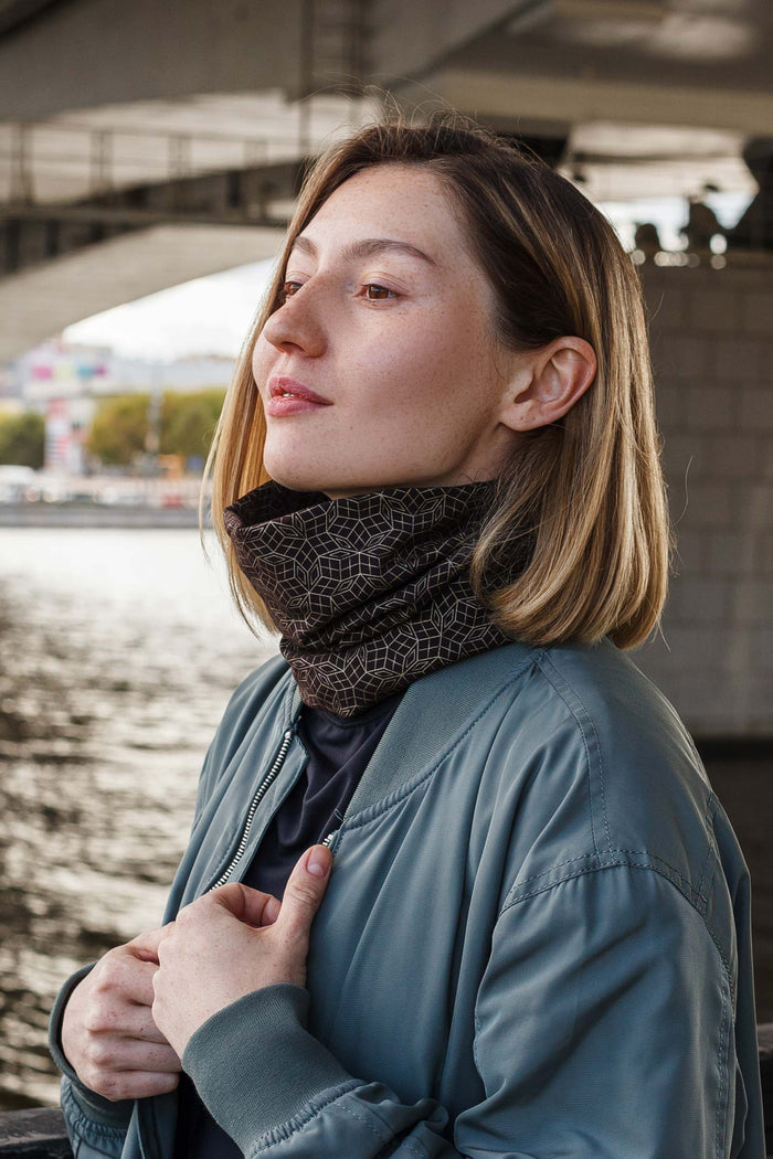 Penrose GOLD Neck Gaiter - Brown