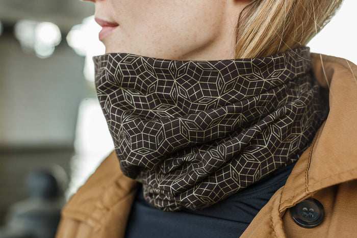 Penrose GOLD Neck Gaiter - Brown