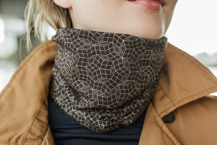Penrose GOLD Neck Gaiter - Brown