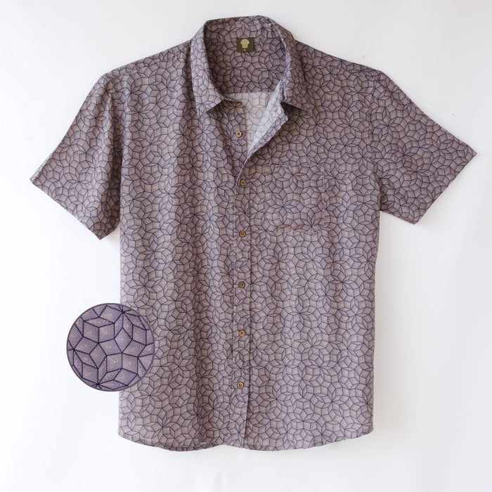 PENROSE Half Sleeve Button Up Shirt - symbolika