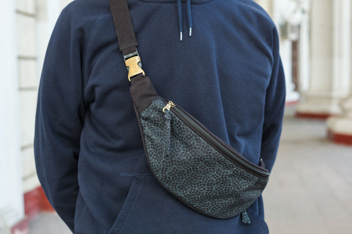 Penrose Mono Fanny Pack - Black