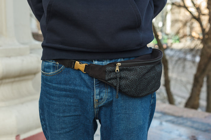 Penrose Mono Fanny Pack - Black