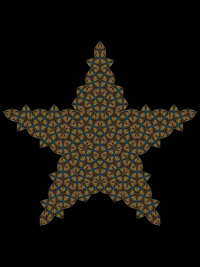 Penrose Star T-Shirt Choice of Colors — Image 2 by Symbolika