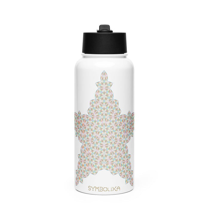 Penrose Star Water Bottle — visionary art by Symbolika